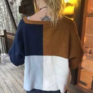 🚫sold🚫Color block cardigan sweater
